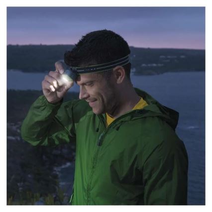 LED dobíjateľná čelovka USB 1600 mAh IPX6