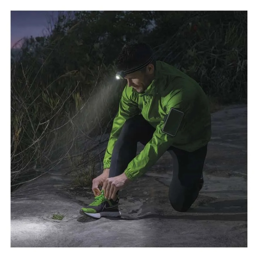 LED dobíjateľná čelovka USB 1600 mAh IPX6