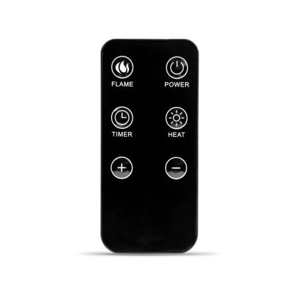 LED elektrický krb s vykurovacou funkciou LED/2000W/230V + diaľkové ovládanie