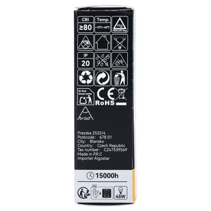 LED filamentová žiarovka T25 E14/6W/230V 3000K - BRILAGI