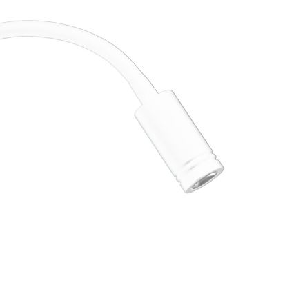 LED Flexibilná nástenná lampička s USB BASE 1xLED/8W + 1xLED/2W/230V biela