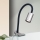 LED Flexibilná stolná lampa s klipom KURT LED/5W/230V strieborná