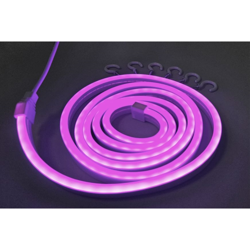 LED Flexibilný pásik NEON LED/5V USB 1,8 m fialová