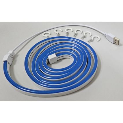 LED Flexibilný pásik NEON LED/5V USB 1,8 m modrá
