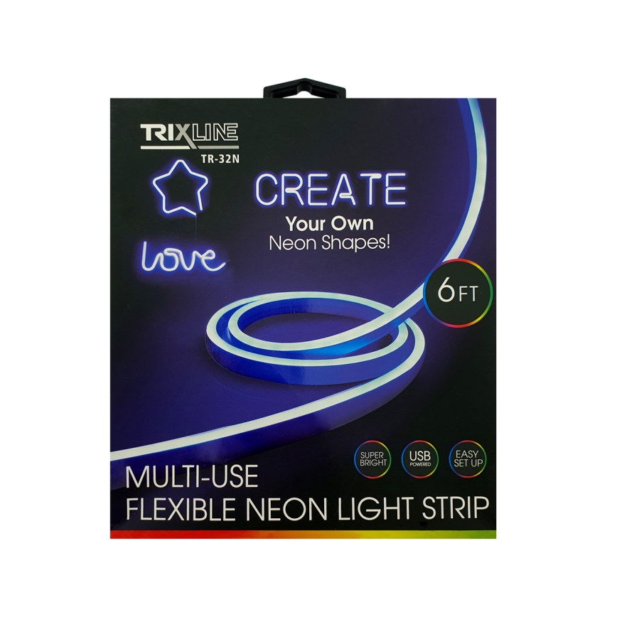 LED Flexibilný pásik NEON LED/5V USB 1,8 m modrá