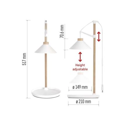 LED interiérová lampa na pestovanie rastlín GROW LED/7W/5V