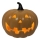 LED Keramická tekvica HALLOWEEN LED/3xLR44/teplá biela