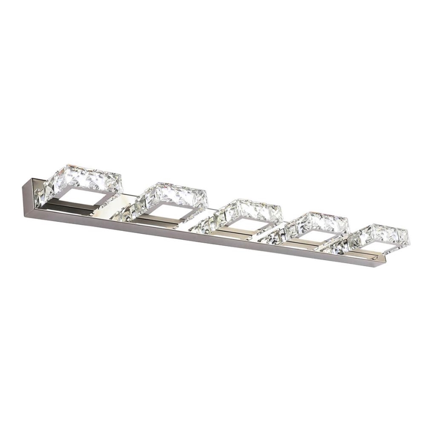 LED Krištáľové nástenné svietidlo ROMANCE 5xLED/3W/230V lesklý chróm