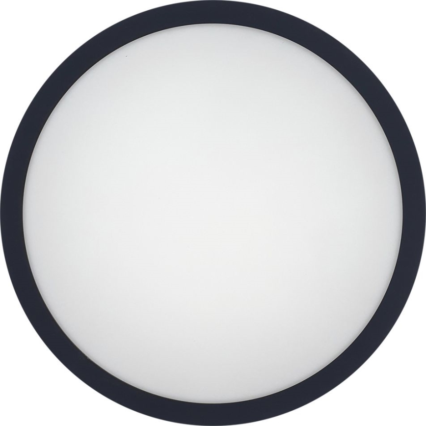 LED Kúpeľňové stropné svietidlo so senzorom ELLÉ LED/24W/230V 3000/4000/6500K pr. 26 cm IP54 antracit