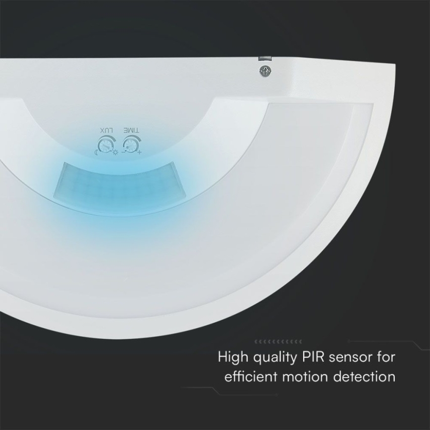 LED Kúpeľňové nástenné svietidlo so senzorom SAMSUNG CHIP LED/10W/230V 4000K IP54 biela