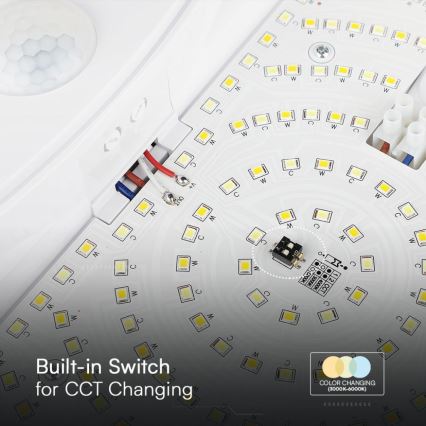 LED Kúpeľňové nástenné svietidlo so senzorom SAMSUNG CHIP LED/15W/230V 3000/4000/6000K IP44 biela