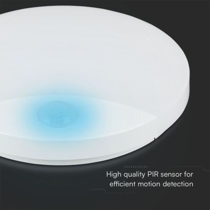 LED Kúpeľňové nástenné svietidlo so senzorom SAMSUNG CHIP LED/15W/230V 3000/4000/6000K IP44 biela