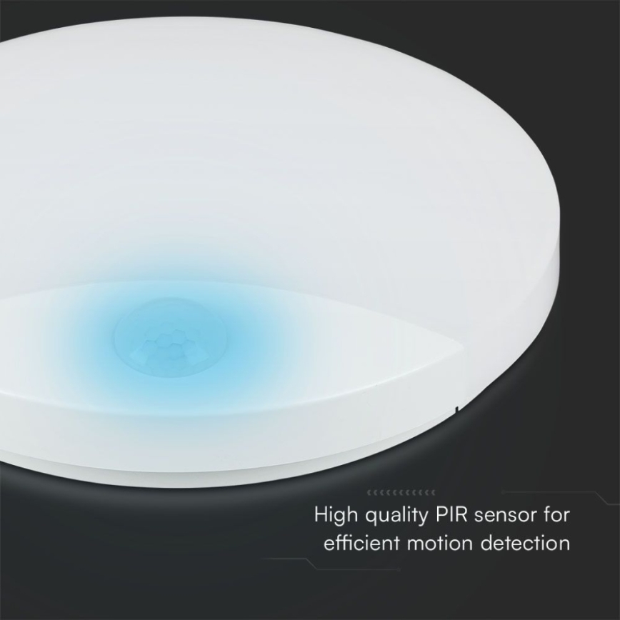 LED Kúpeľňové nástenné svietidlo so senzorom SAMSUNG CHIP LED/15W/230V 3000/4000/6000K IP44 biela