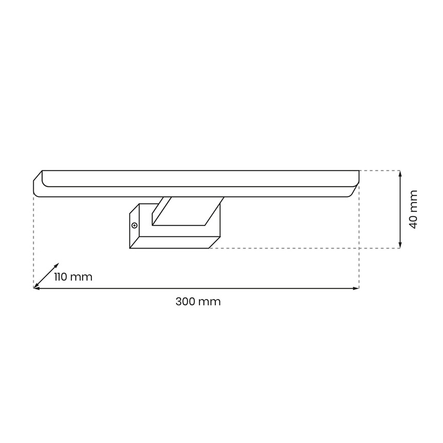 LED Kúpeľňové nástenné svietidlo SHINE 1xLED/7W/230V IP44