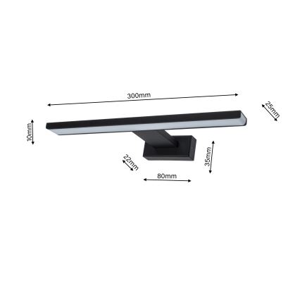 LED Kúpeľňové nástenné svietidlo SHINE 1xLED/7W/230V IP44