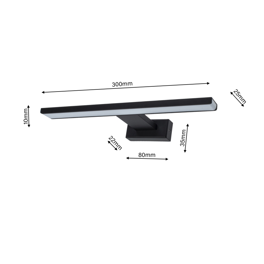 LED Kúpeľňové nástenné svietidlo SHINE 1xLED/7W/230V IP44