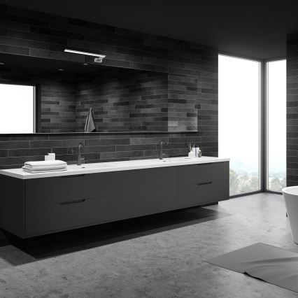 LED Kúpeľňové nástenné svietidlo SHINE LED/11W/230V 45 cm IP44 lesklý chróm