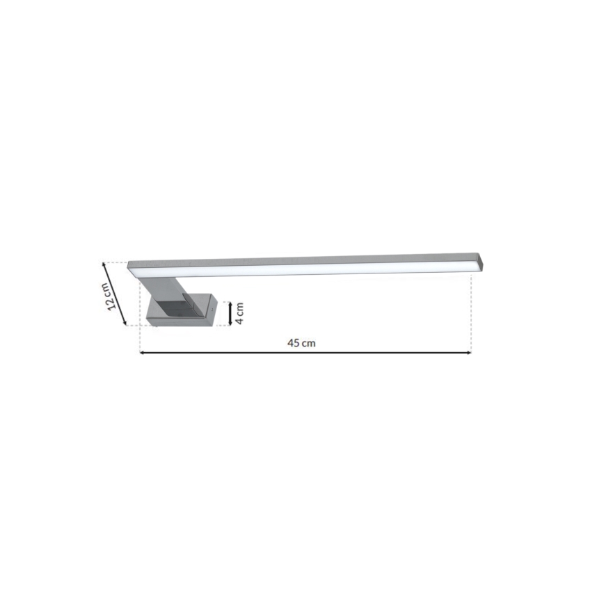 LED Kúpeľňové nástenné svietidlo SHINE LED/11W/230V 45 cm IP44 lesklý chróm
