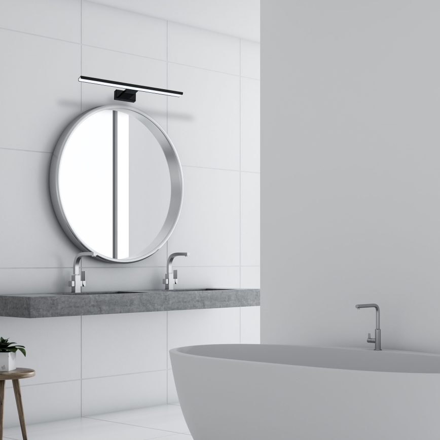 LED Kúpeľňové nástenné svietidlo SHINE LED/13,8W/230V 60 cm IP44 čierne