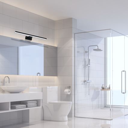 LED Kúpeľňové nástenné svietidlo SHINE LED/13,8W/230V 60 cm IP44 čierne