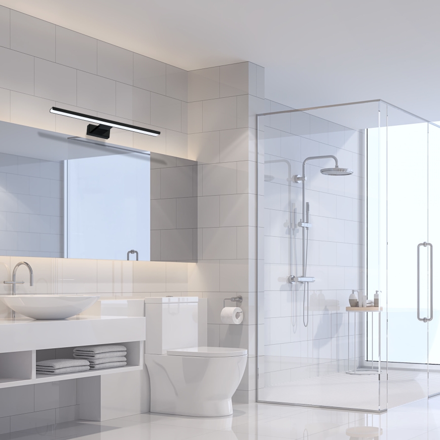 LED Kúpeľňové nástenné svietidlo SHINE LED/13,8W/230V 60 cm IP44 čierne