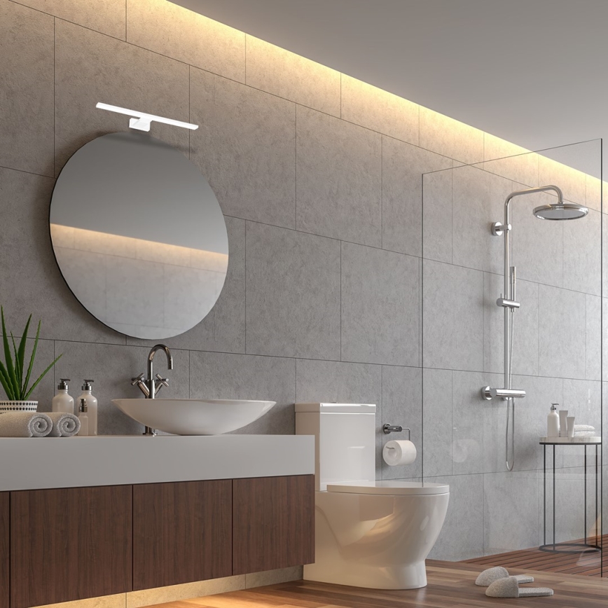 LED Kúpeľňové nástenné svietidlo SHINE LED/7W/230V 30 cm IP44 biela