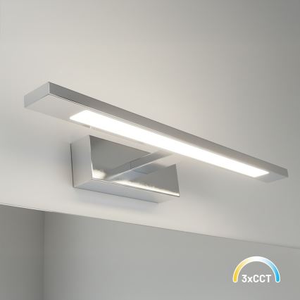 LED Kúpeľňové osvetlenie zrkadla KLIMT LED/8W/230V 3000/4000/6000K 40 cm IP44 lesklý chróm