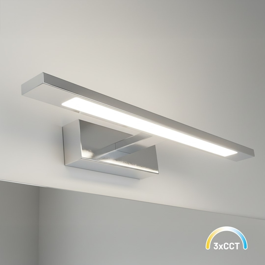 LED Kúpeľňové osvetlenie zrkadla KLIMT LED/8W/230V 3000/4000/6000K 40 cm IP44 lesklý chróm
