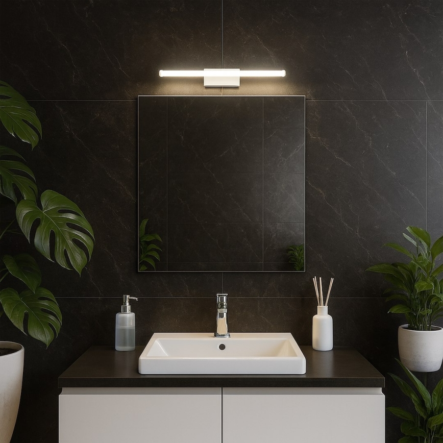 LED kúpeľňové osvetlenie na zrkadlo MIRORE LED/5W/230V 30 cm IP44 biele