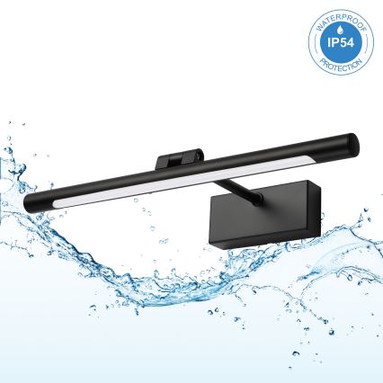 LED kúpeľňové osvetlenie na zrkadlo MIRROR LED/6W/230V 4000K IP44 40 cm čierne