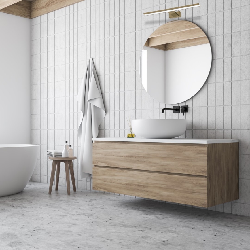 LED Kúpeľňové osvetlenie na zrkadlo SHINE LED/13,8W/230V 60 cm IP44 mosadz