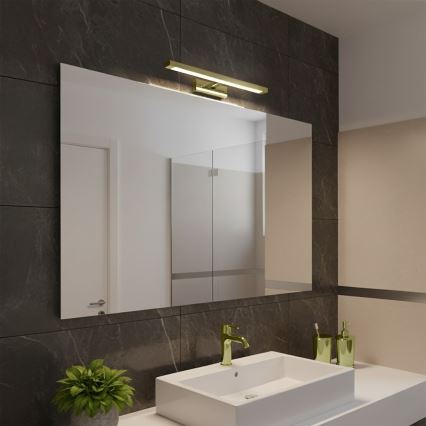 LED osvetlenie zrkadla do kúpeľne KLIMT LED/8W/230V 3000/4000/6000K 40 cm IP44 zlatá