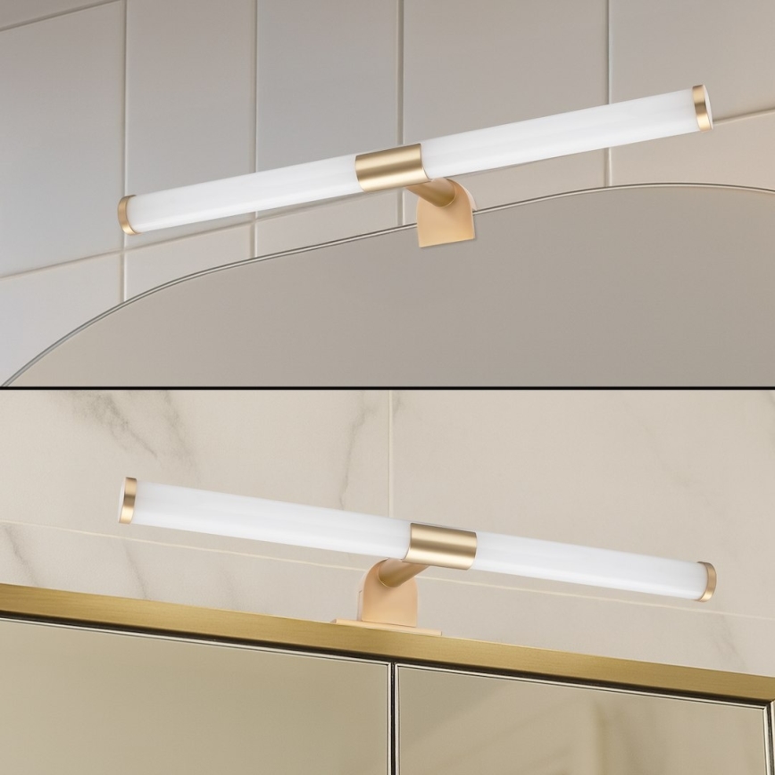 LED Kúpeľňové osvetlenie zrkadla 2v1 APA LED/6W/230V 40 cm IP44 zlaté