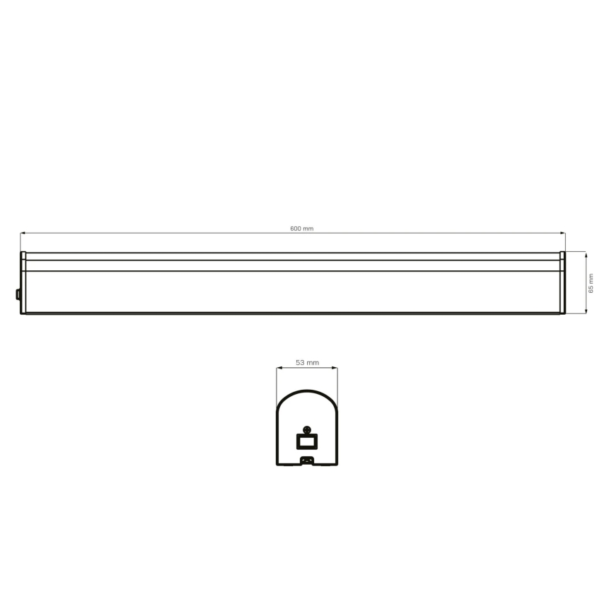 LED Kúpeľňové osvetlenie zrkadla ALEX LED/15W/230V 4000K 60 cm IP44 lesklý chróm