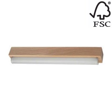 LED Kúpeľňové osvetlenie zrkadla AQUAVIVA LED/6W/230V 39 cm IP44 dub – FSC certifikované