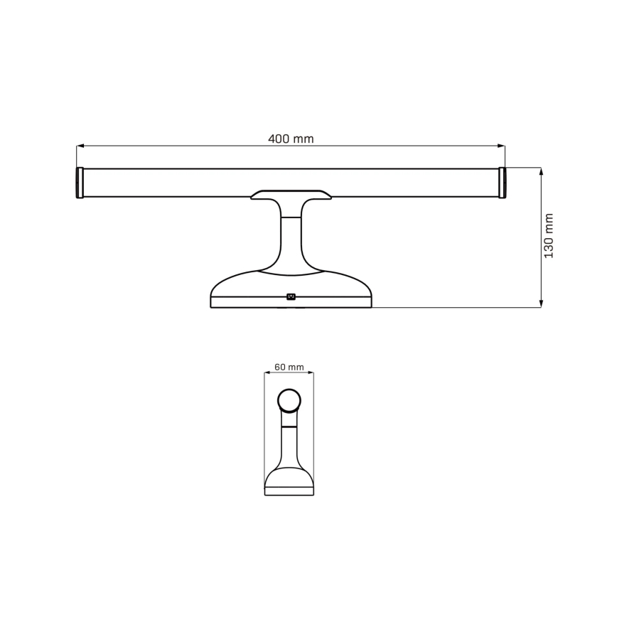 LED Kúpeľňové osvetlenie zrkadla ARMONA LED/6W/230V 4000K 40 cm IP44 lesklý chróm