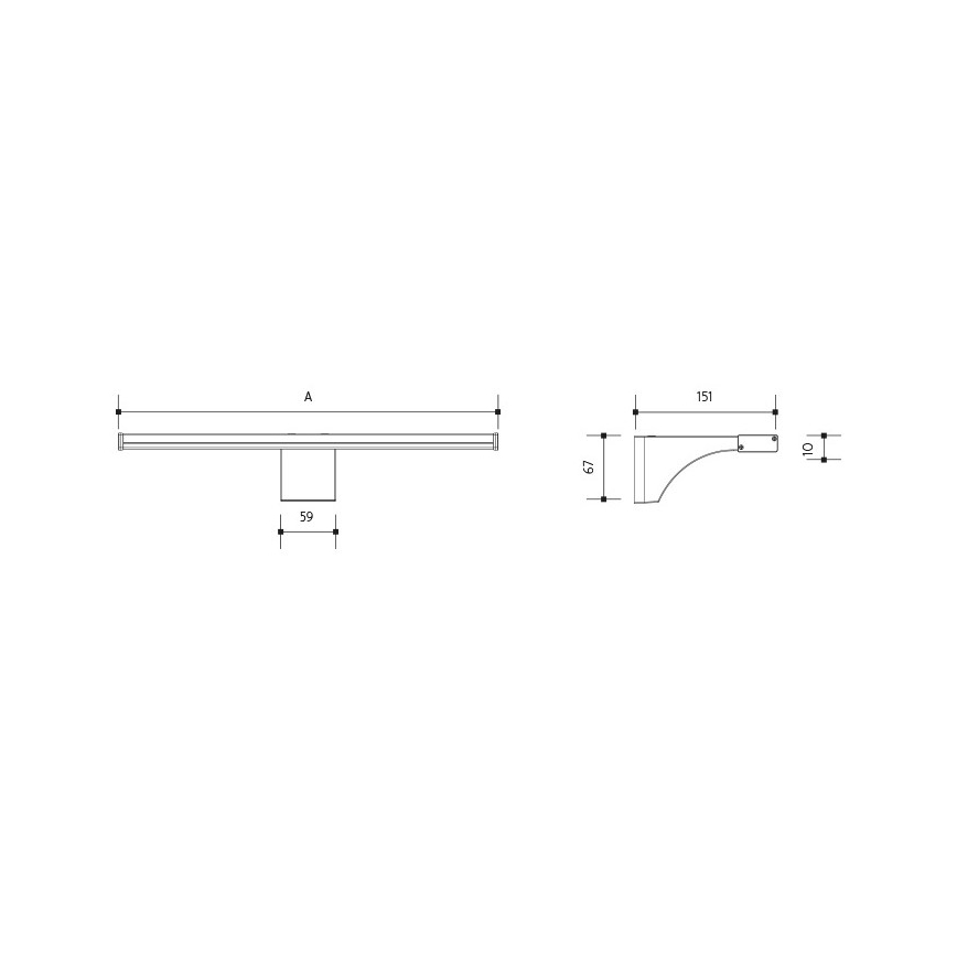 LED Kúpeľňové osvetlenie zrkadla ELESAR LED/8W/230V IP44 3000K