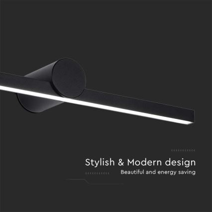 LED kúpeľňové osvetlenie zrkadla LED/10W/230V 3000K IP65 čierne