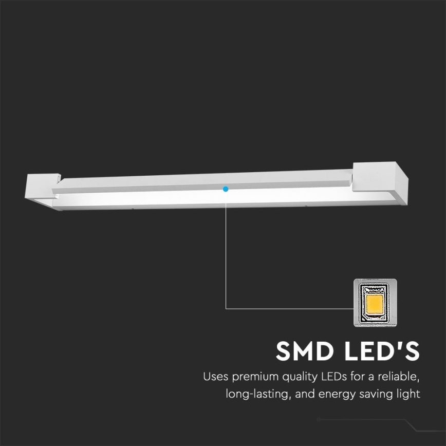 LED Kúpeľňové osvetlenie zrkadla LED/16W/230V 3000K IP44 60 cm biela