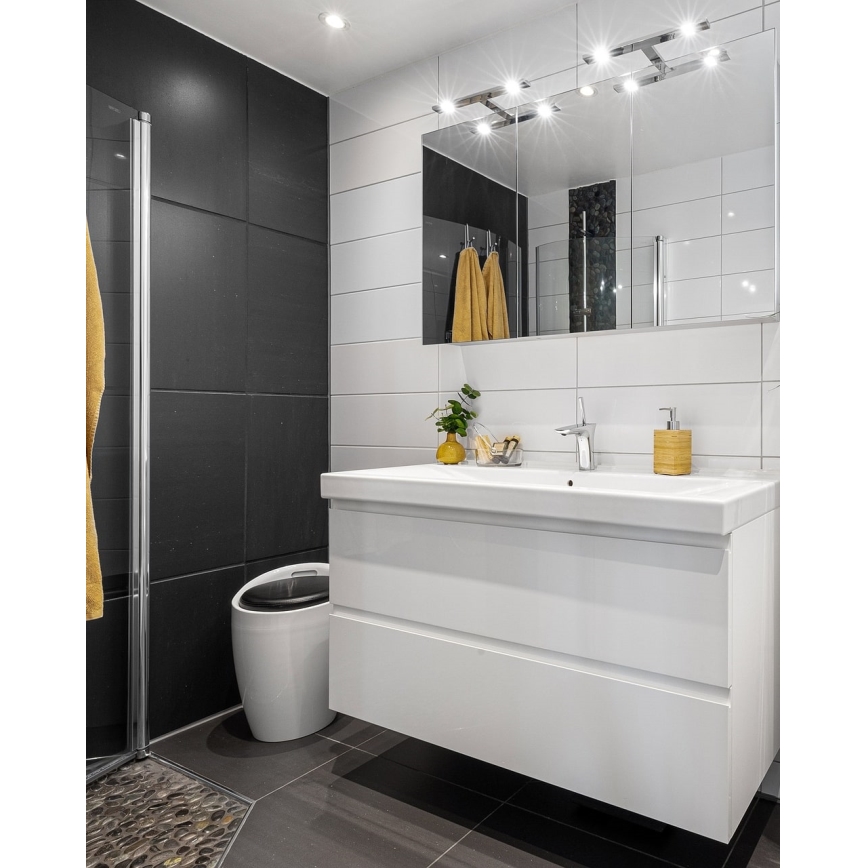 LED Kúpeľňové osvetlenie zrkadla LED/5W/230V 4000K 30 cm IP44 lesklý chróm