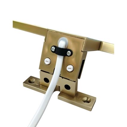 LED Kúpeľňové osvetlenie zrkadla LED/8W/230V 4000K 50 cm IP44 matná zlatá