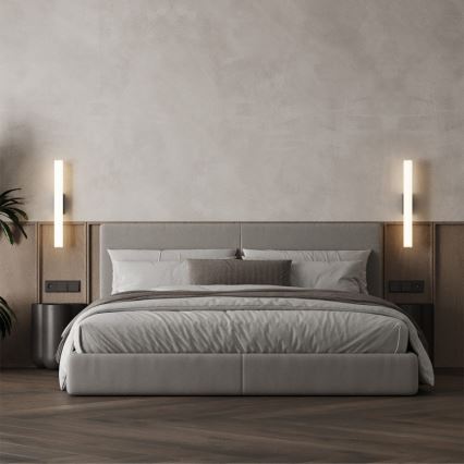 LED kúpeľňové osvetlenie na zrkadlo LINEA LED/12W/230V 3000/4000/6000K IP44 61 cm čierna