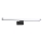 LED kúpeľňové osvetlenie zrkadla MIRORE LED/10W/230V 60 cm IP44 čierne