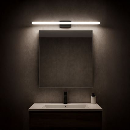 LED kúpeľňové osvetlenie zrkadla MIRORE LED/10W/230V 60 cm IP44 čierne