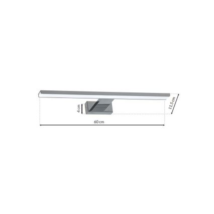 LED Kúpeľňové osvetlenie zrkadla SHINE 1xLED/13,8W/230V IP44