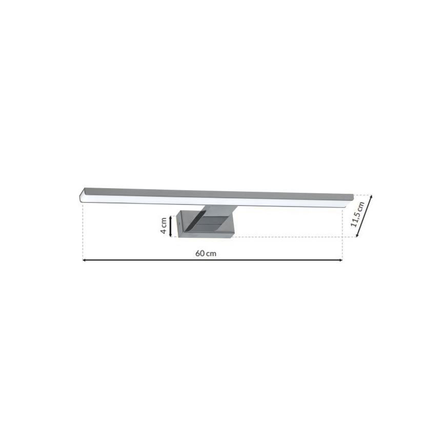 LED Kúpeľňové osvetlenie zrkadla SHINE 1xLED/13,8W/230V IP44