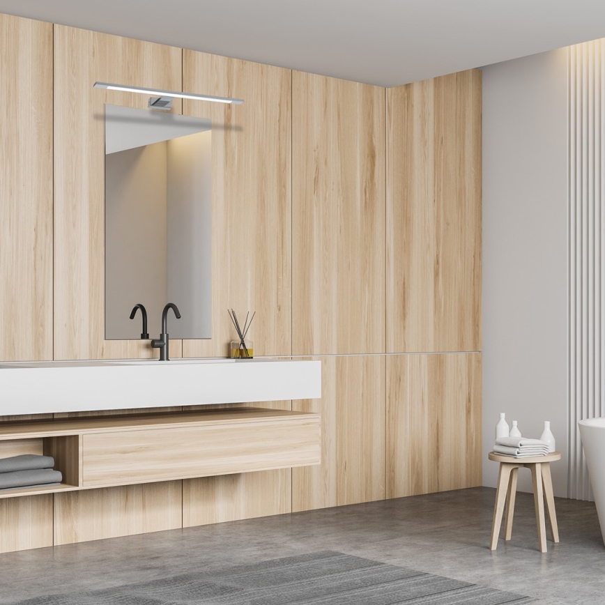 LED Kúpeľňové osvetlenie zrkadla SHINE LED/12W/230V IP44 lesklý chróm