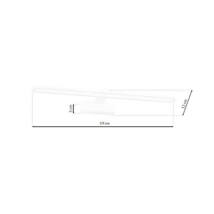 LED Kúpeľňové osvetlenie zrkadla SPLASH LED/12W/230V IP44