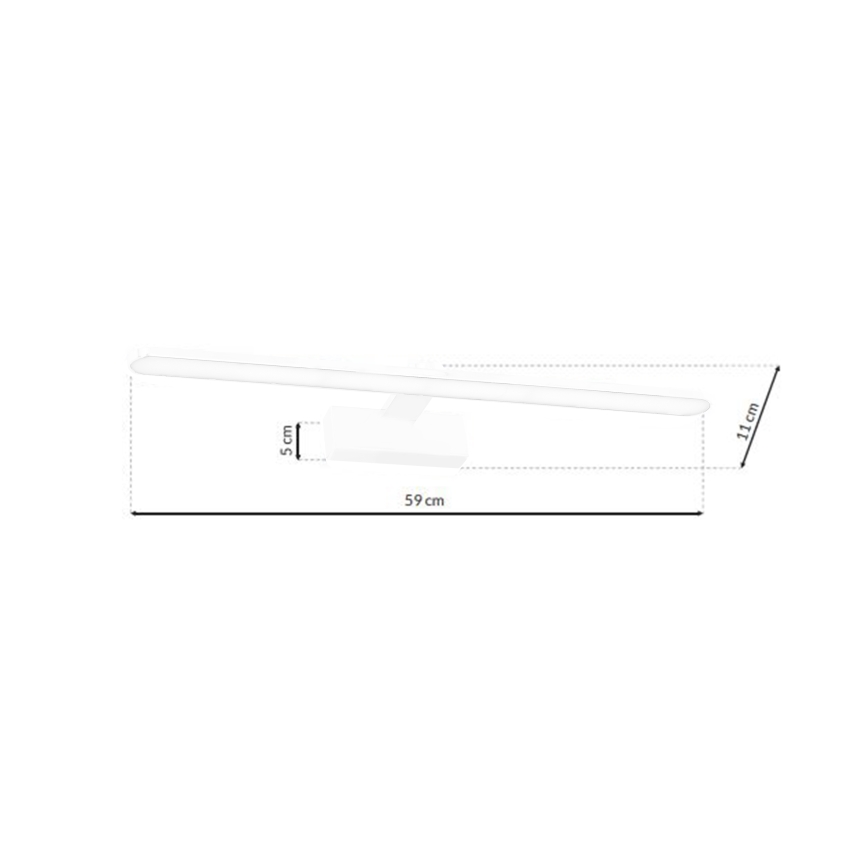 LED Kúpeľňové osvetlenie zrkadla SPLASH LED/12W/230V IP44