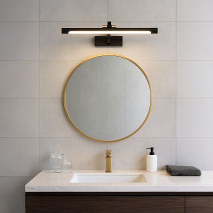 LED Kúpeľňové osvetlenie zrkadla VINCI LED/15W/230V 60 cm IP44 čierne